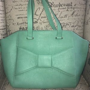 Turquoise Bow Purse/Crossbody